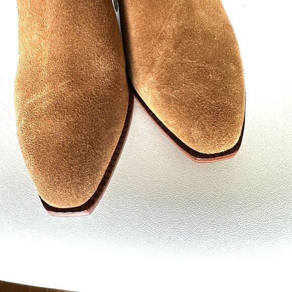 Cole Haan Naia Ankle Booties Light Brown Suede New Sz 7.5 - Picture 4 of 6
